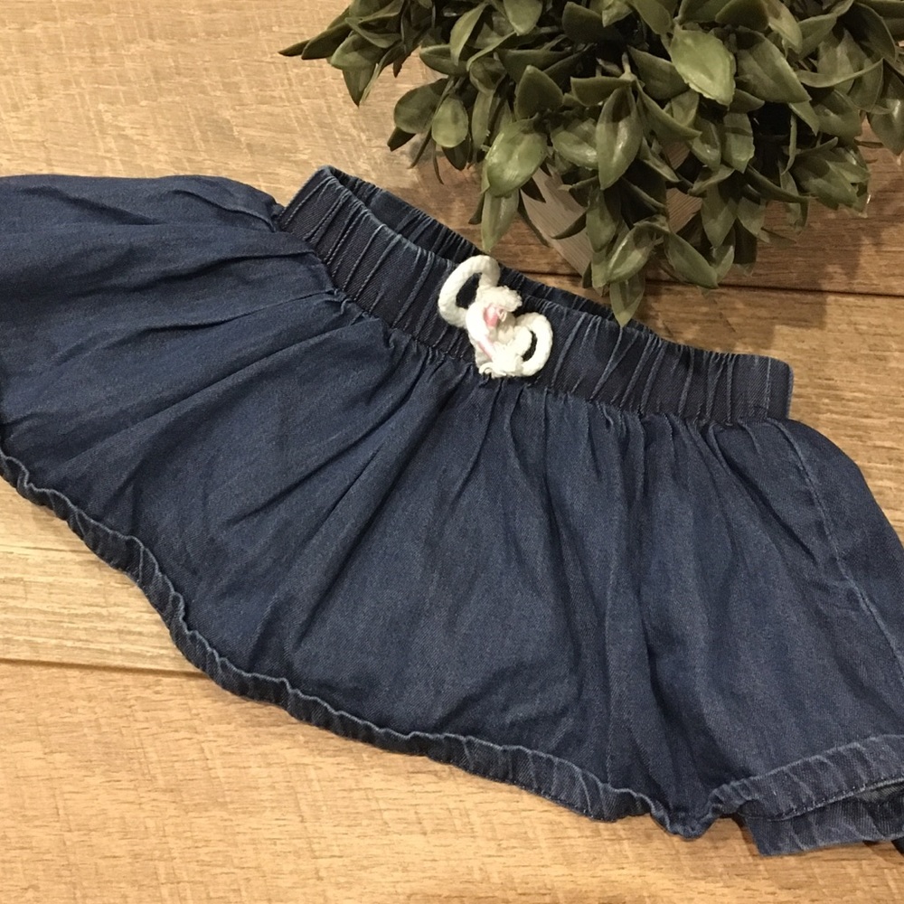 Cat & Jack 3-6 Months Chambray Denim Skirt